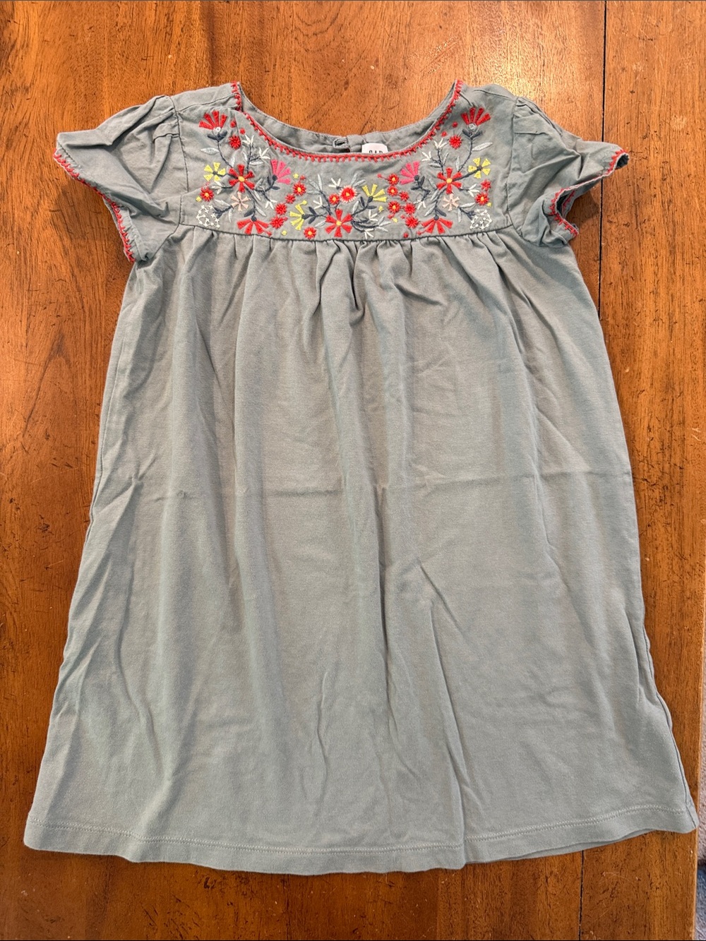GAP  Dress with Colorful Floral Embroidery